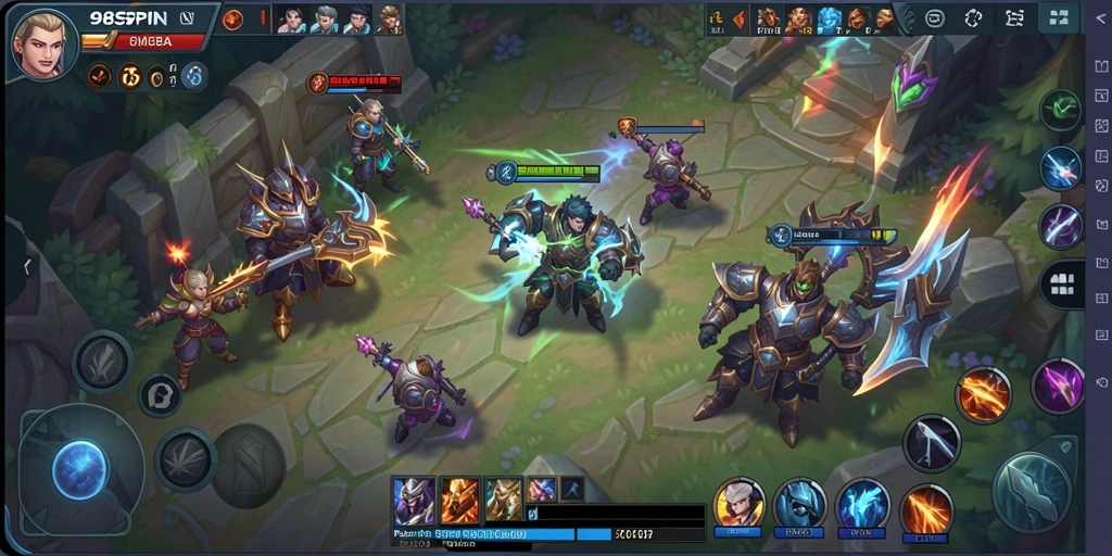 Tampilan gameplay seru dan strategis di 98SPIN.