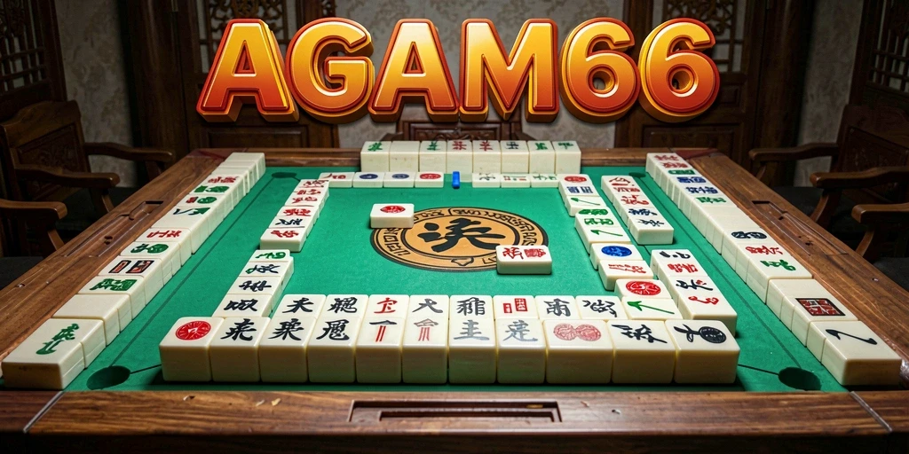 Screenshot utama AGAM66 yang menunjukkan gameplay Mahjong yang menarik dan menyenangkan.