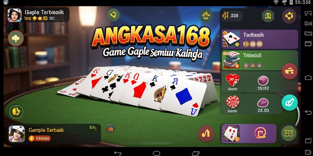 Tampilan permainan Gaple yang seru dan menarik di ANGKASA168.