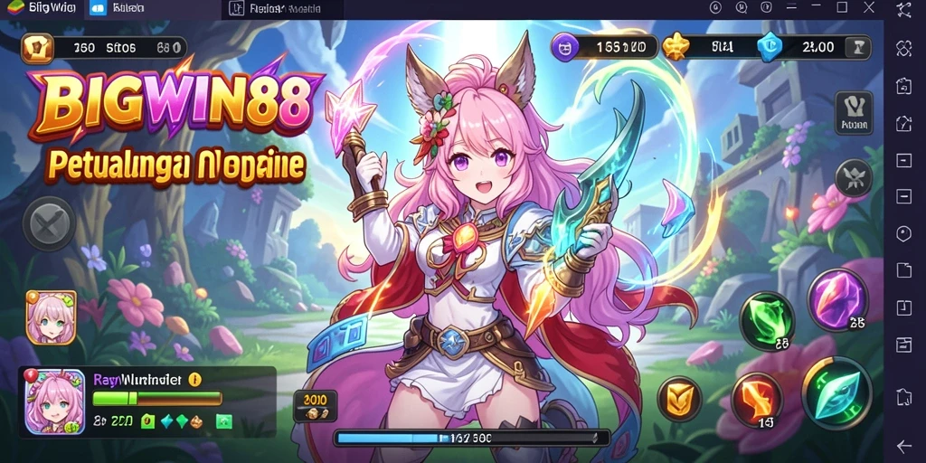 Menampilkan karakter anime dalam aksi seru di BIGWIN88.