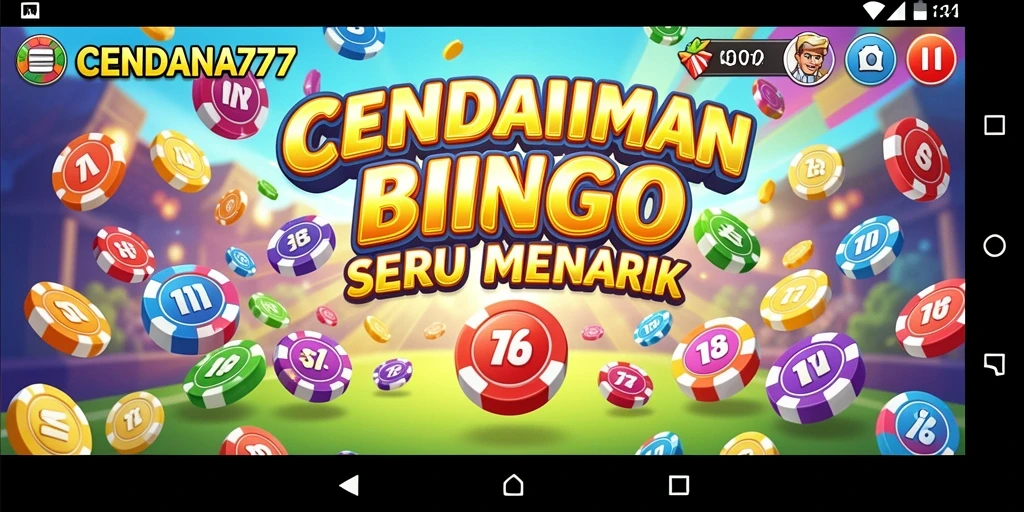 Screenshot gameplay CENDANA777 dengan tampilan Bingo yang menarik.