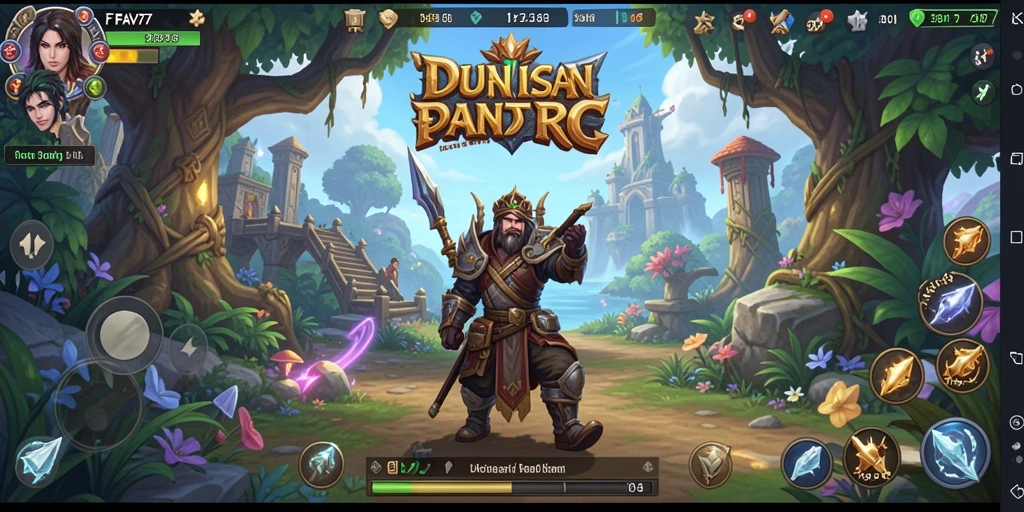 Tampilan gameplay FAV77 menampilkan aksi seru dalam dunia RPG.