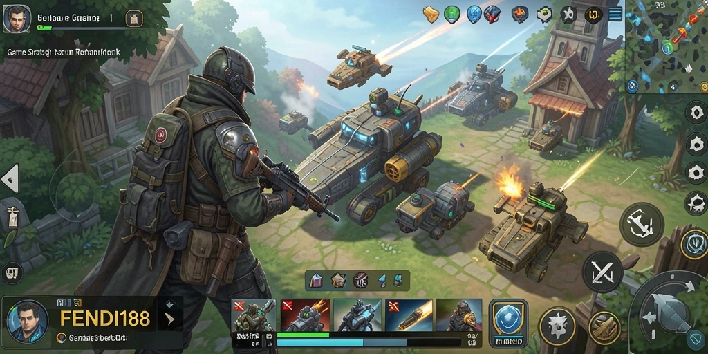 Screenshot FENDI188 menunjukkan pertarungan strategi yang seru.
