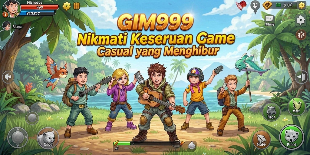 Screenshot GIM999 yang menunjukkan keseruan gameplay Casual.