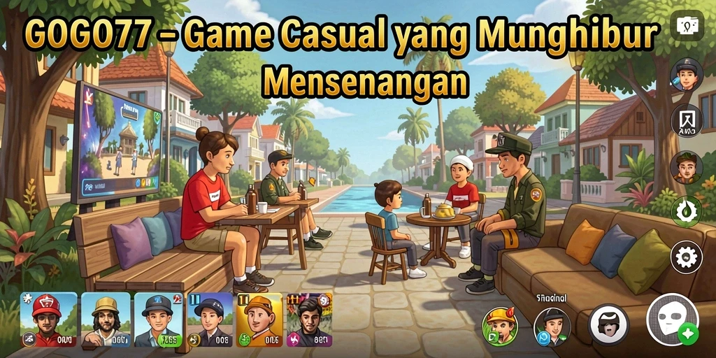 Tampilan screenshot gameplay GOGO77 yang ceria dan menyenangkan.