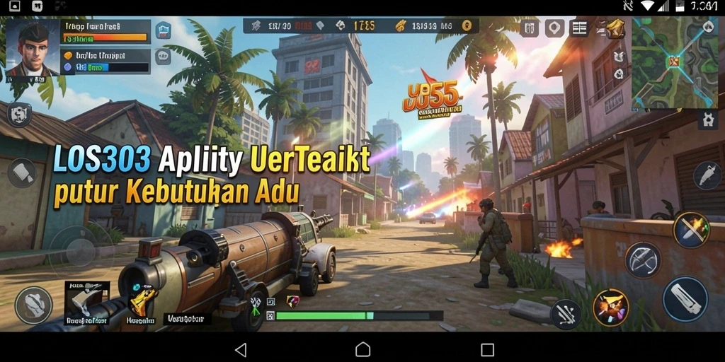 Tampilan antarmuka utama LOS303 yang sederhana dan efektif.
