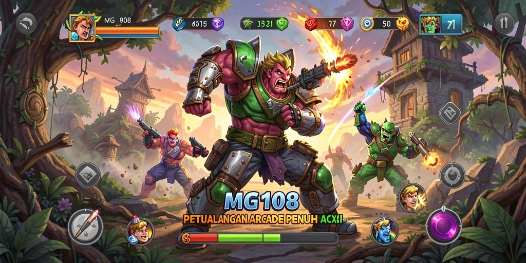 Tampilan gameplay MG108 yang menarik dan penuh aksi.