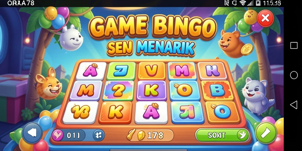 Gameplay seru Bingo di ORA78 dengan antarmuka yang menarik.