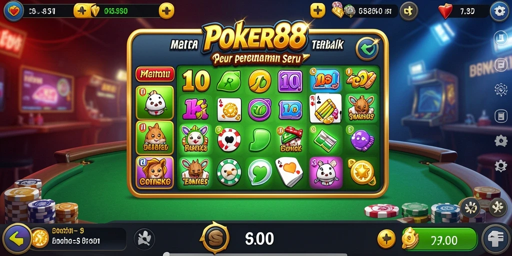 Tampilan gameplay POKER88 yang menarik dalam permainan Match-3.