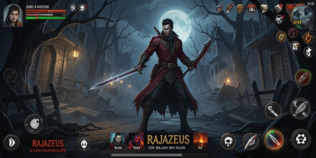 Tampilan menyeramkan dari gameplay RAJAZEUS yang penuh dengan ketegangan.