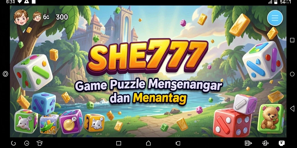 Tampilan screenshot utama SHE777 dengan gameplay Puzzle yang menarik.