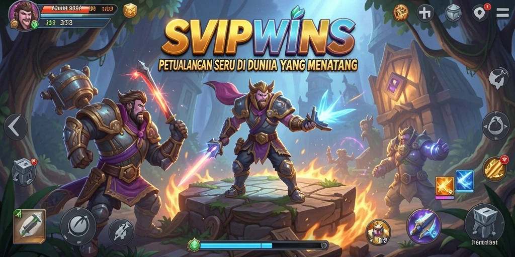 Tampilan menakjubkan dari gameplay petualangan SVIPWINS yang mendebarkan.