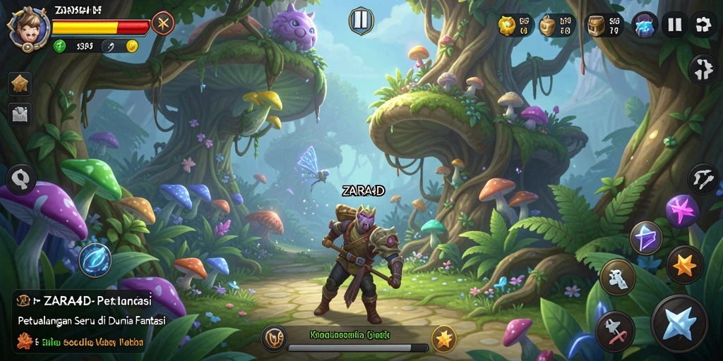Tampilan gameplay seru ZARA4D dalam menjelajahi dunia petualangan.